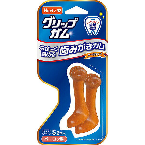 Ball Shape - 【6個セット】 住商アグロインターナショナル ハーツグリップガム S 2本入犬用おやつ ベーコン ライス スティック 全年齢 全品種 住商アグロ ハードタイプ グリップガム 歯みがきガム デンタルガム 歯みがき 歯垢除去 おやつ デンタル 長持ち ハーツ 安心素材