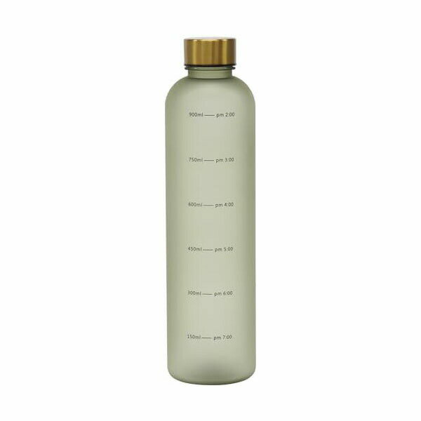 リビング attala ウォーターボトル TIME MAKER BOTTLE 目盛付きボトル 1000ml カーキ 340190 人気商品