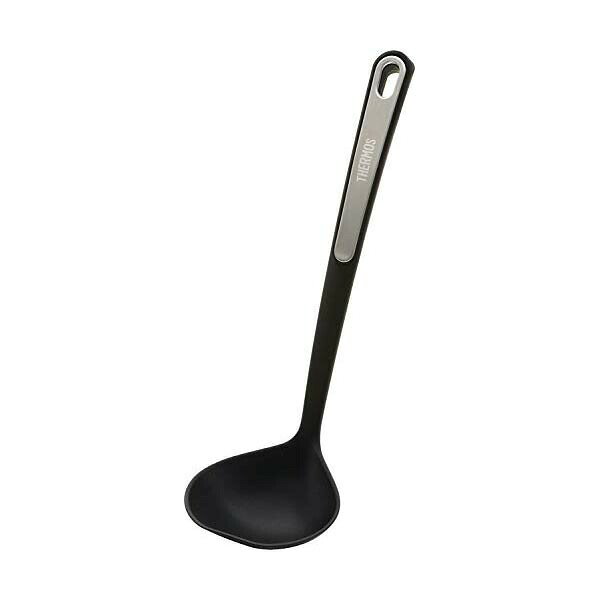 Soup Ladle （Holed） - 【2個セット】 サーモス ナイロンレードル おたま ブラック キッチンツール KT-L001 BK プレゼント 人気 ナイロン 食洗機対応 キッチン 新生活 すくいやすい 食洗器対応 お玉 引越し 軽い 耐熱 注ぎやすい キッチン用品 誕生日 耐熱性 人気商品
