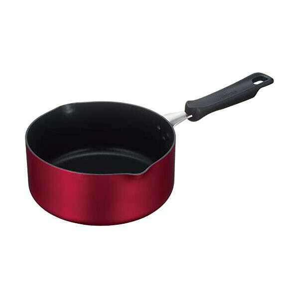 Ih/Gas Compatible - 【5個セット】 サーモス デュラブルシリーズ 片手鍋 クックパン 18cm レッド IH対応 KNA-018S R フライパン デュラブルコート プレゼント 人気 キッチン 新生活 ガス火 なべ 引越し 誕生日 焦げ付かない おしゃれ ギフト ホワイトデー 人気商品