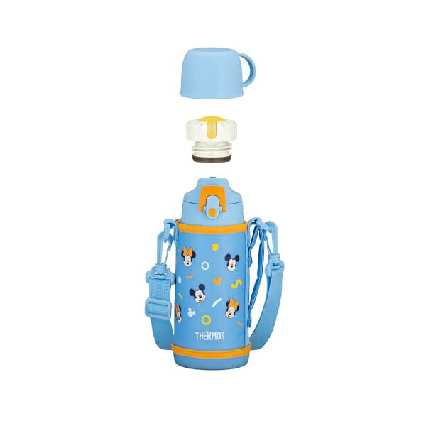 【5個セット】 サーモス 水筒 真空断熱2ウェイボトル 0.6L/0.63L ブルーオレンジ 直飲み コップ付き 子供用 通園通学 FJJ-602WFDS BLOR