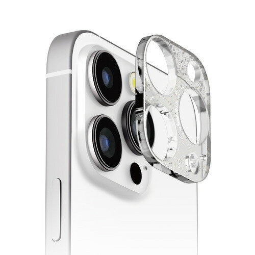 Rakuten - 【3個セット】 PGA PG-24BLGD03LM iPhone 16 Pro/16 Pro Max用 カメラレンズフレーム [ラメ] Premium Style