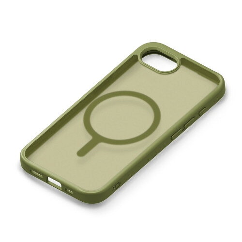 乐天商城 - PGA PG-25KMH05GR iPhone 16e用 MagSafe対応 ハイブリッドケース マットカーキー