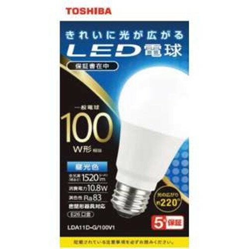 【2個セット】 東芝 LDA11D-G／100V1 LED電球 全方向 昼光色 100W形相当