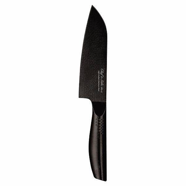 Triple-Purpose - 【5個セット】 リバティーコーポレーション FN-150 包丁 三徳 オールステンレス ふっ素加工 165mm 食洗機対応 シェフズスティーレ ブラック リバティコーポレーション リバティ 衛生的 プレゼント キッチン 新生活 よく切れる 三徳包丁 人気商品