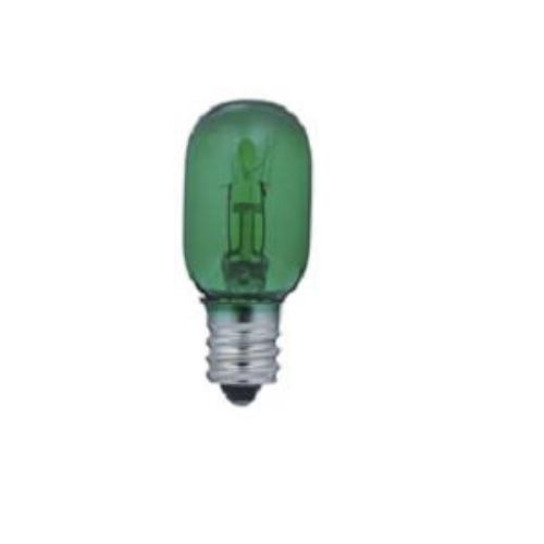 Filament Lamps - 【5個セット】 ELPA G-05H(G) 生地色ナツメ球 5W E12 グリーン