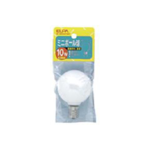 Filament Lamps - 【2個セット】 ELPA G-82H(W) ミニボール球 10W E17 G50 ホワイト