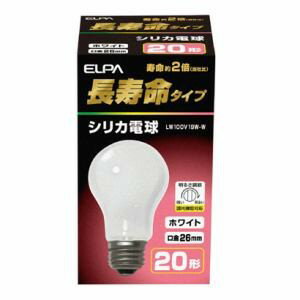 Filament Lamps - 【2個セット】 ELPA LW100V19W-W 長寿命シリカ電球 E26 19W形 100V ホワイト