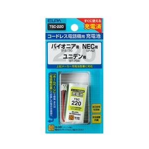 【3個セット】 ELPA TSC-220 電話子機用充電池