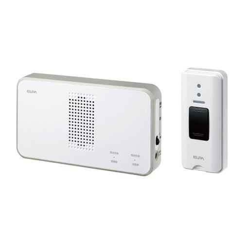 朝日電器 ELPA EWS-S5030 ワイヤレスチャイム 押しボタンセット ホワイト
