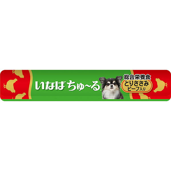 【6個セット】 いなば 犬用 ちゅ る総合栄養食 とりささみ ビーフ入り ドッグ フー...