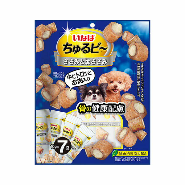 【3個セット】 いなば チュルビー ささみ ドッグ おやつ ペットフード 犬用 INABA ...