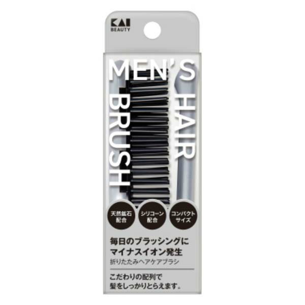 Brushes, Combs - KQ1835 折りたたみヘアケアブラシ コンパクト 折りたたみ ヘアケアブラシ 貝印
