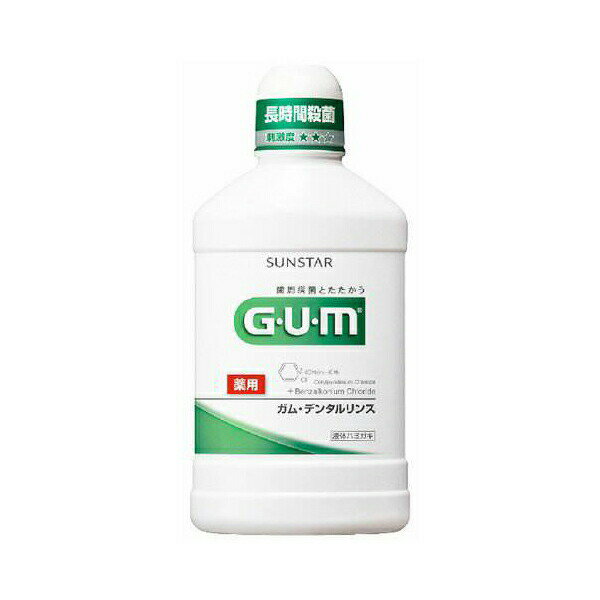 【6個セット】 サンスター GUMデンタルリンスレギュラー500ML