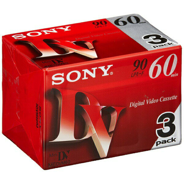 SONY 3DVM60R3 DVテープ 60分 3P パック 耐久性 ソニー 送料無料