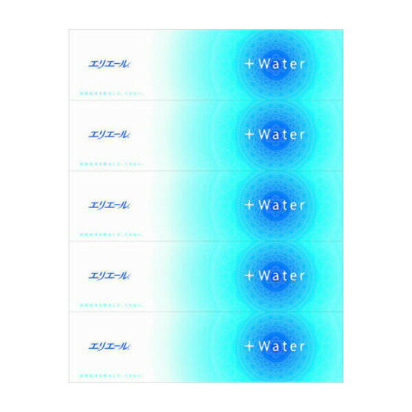 Tissue （Box） - 【4個セット】 エリエールプラスウォーター180W5P 大王製紙 ティッシュ