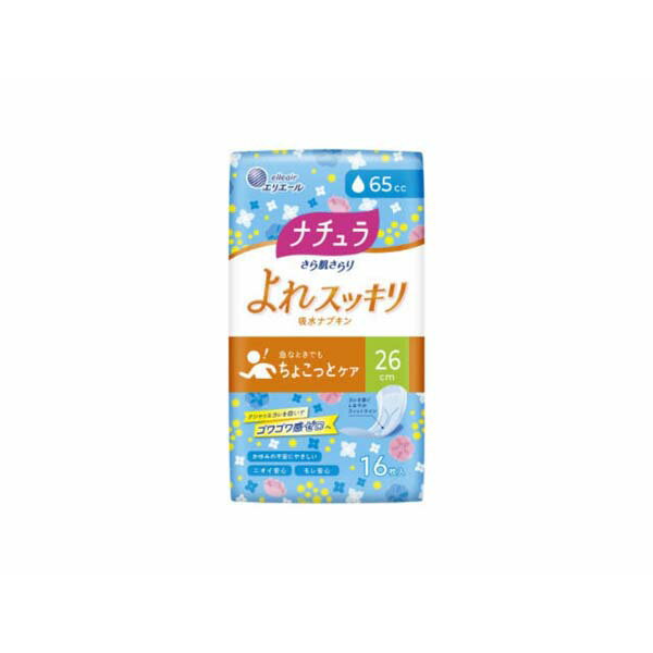 樂天商城 - 【3個セット】 大王製紙 ナチュラさら肌さらりよれスッキリ吸水ナプキン26cm65cc16枚 介助 おりもの 備蓄 高齢者 衛生用品 ナプキン 軽失禁 尿もれ ダブル消臭 軽失禁パッド 水分 吸水ナプキン 介護用品 吸水ケア 介護 軽失禁ナプキン 女性 尿漏れ