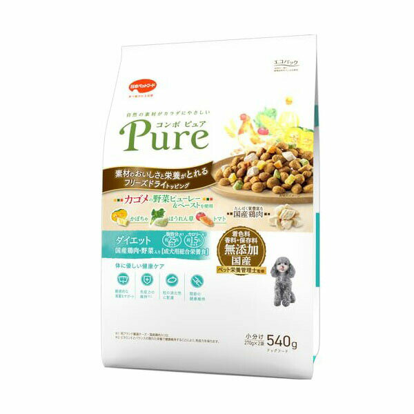 Premium - 日本ペットフード コンボ ピュア ドッグ ダイエット 540g 安心素材 価格は1個のお値段です