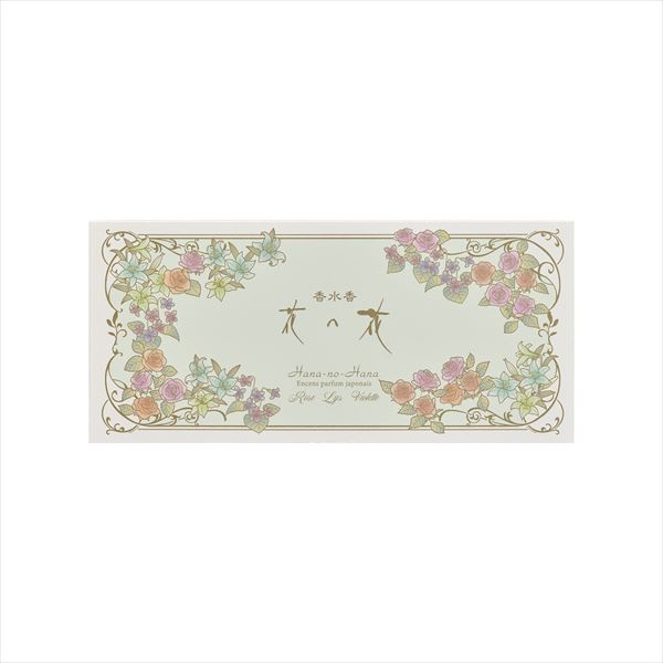 白檀の香気とともに華やかに薫る、花の花エレガンスとオリジナル花の花の香り比べをお楽しみいただけるお香のセット。【特徴】●濃厚な甘さを有するインド産白檀により、温かみと安らぎを奏でます●オリジナル花の花はクラシカルなフローラルウッディの香り●西洋の香水文化と日本の香文化を融合させた香水のように華やかに香るお香●エレガンス「ばら」は優雅な甘さ、さわやかなグリーン調から白檀と織りなす華やかなバラの香りへ●エレガンス「ゆり」は清雅な香りから、みずみずしさを感じる香りを経て白檀に導かれ柔らかいゆりの余韻が残る●エレガンス「すみれ」はシックなグリーン感から甘やかな調べを経てふくよかなすみれの香りへ●オリジナル「ばら」はローズを基調にスパイシーでアクセント、バニラで優しい甘さ、東洋調の白檀と芳醇なムスク調で仕上げた華やかなバラの香り●オリジナル「ゆり」は白ゆりを中心にグリーンフローラルとリーフィーグリーンを合わせ東洋調の白檀と芳醇なムスク調で仕上げた爽やかなゆりの香り●オリジナル「すみれ」はすみれを中心としたフローラルブーケをパウダリックでアレンジし東洋調の白檀と芳醇なムスク調で仕上げた可憐なすみれの香り【仕様】内容量30本（6種×各5本）使用方法お香の先端に火をつけ炎を消し、くゆらせてください。くゆらせたお香は、香炉・香皿等、不燃性の容器もしくは香炉灰の上に直接置いて焚いてください白檀の香気とともに華やかに薫る、花の花エレガンスとオリジナル花の花の香り比べをお楽しみいただけるお香のセット。内容量：30本（6種×各5本）などに。