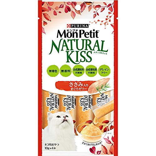 Rakuten - 【2個セット】 ネスレ日本 モンプチナチュラルキッス ささみ入りまぐろゼリー 40g ネコ マグロ キッズ ペレット ネスレ クリスピーキッス ネスレピュリナ キャットフード グレインフリー モンプチ ナチュラルキッス 猫用おやつ ペット用品 おやつ ささみ入り 安心素材