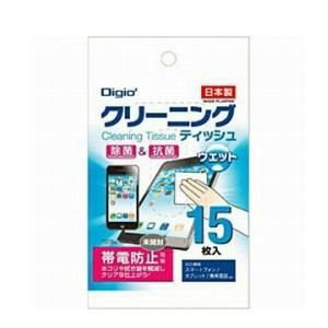 【10個セット】 ナカバヤシ DGCWK6015 クリーニングティッシュ ウェットタイプ 携帯用15枚