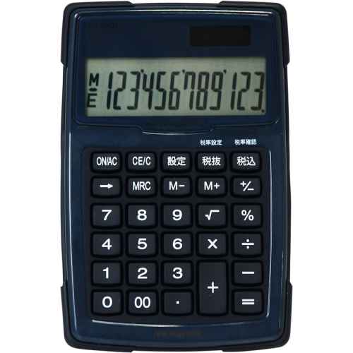 Calculators - 【3個セット】 ナカバヤシ ECD-WR01BL 電卓デスクトップ防水タイプS ブルー