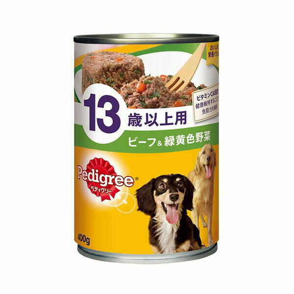 樂天商城 - ペディグリー 13歳以上用 ビーフ&緑黄色野菜 400g ドッグフード ドックフート 犬 イヌ いぬ ドッグ ドック dog ワンちゃん 安心素材 価格は1個のお値段です