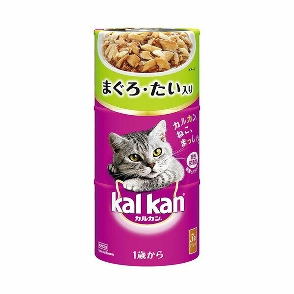 Natural - 【3個セット】 マースジャパンリミテッド カルカンラージ缶 1歳からまぐろとたい 160g 3缶 マグロ パテ ネコ アダルト 全品種 カルカンハンディ缶 エムジェイラボ 猫用ウェット マースジャパン キャットフード まぐろとたい ペットフード 猫フード 安心素材