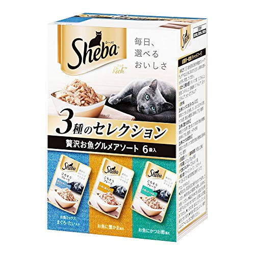 乐天商城 - 【6個セット】 マースジャパンリミテッド シーバリッチ ごちそうフレーク 贅沢お魚グルメアソート 35g×6袋 シーフード ウェット ウエットフード マースジャパン キャットフード ウェットフード キャット 成猫用 マース フード ペット シーバ 半生 ねこ 安心素材