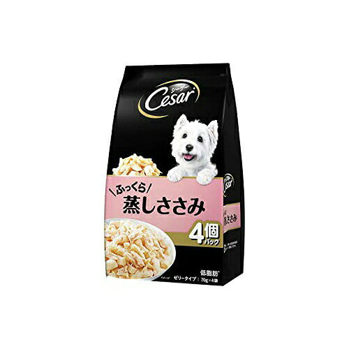 マースジャパンリミテッド マースジャパン シーザー蒸しささみ 70g×4袋 チキン パテ アダルト ふっくら蒸しささみ ごろっと蒸しささみ ダイエット 犬用フード ゼリータイプ ドッグフード 蒸しささみ ウェットフード 犬用品 ジャパン 安心素材 価格は1個のお値段です