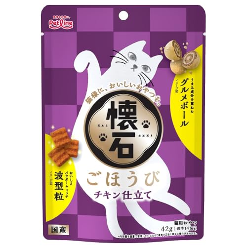 【3個セット】 懐石 仕立てチキン おやつ 成猫用 小分けパック ほうび 褒美 猫用スナック キャットフード 間食