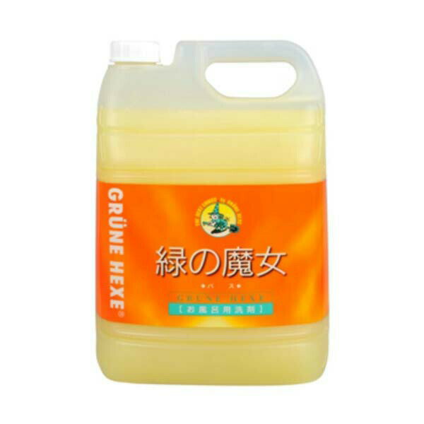 【5個セット】 業務用品 緑の魔女 バス業務用 5L ドイツ 詰め替え用 詰め替え 浴室用 風呂掃除 お風呂掃除 中性 お風呂 成分 日用品 洗剤パイプクリーナー 掃除用洗剤 洗濯 業務用緑の魔女 食器用 業務用サイズ ミマスクリーンケア 生活雑貨 掃除用品