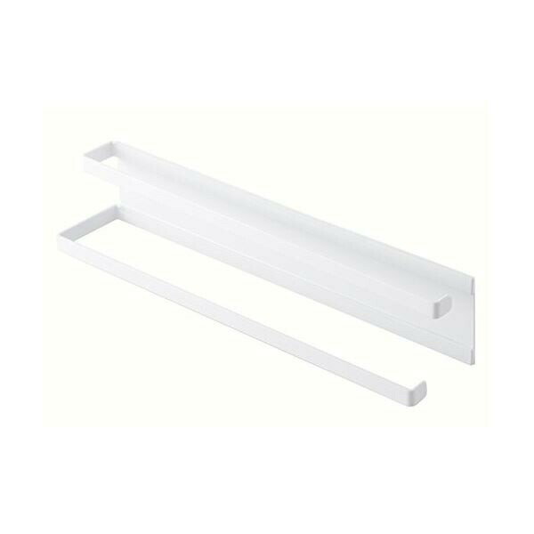 Towel Racks - 【3個セット】 山崎実業 洗濯機横マグネットタオルハンガー2段 プレート ホワイト 2958 お風呂場 衛生的 省スペース スチール 整理 風呂場 タオル干し 収納 人気 バス 洗濯用品 バスマット ハンガー ランドリー 乾燥 タオル掛け ホルダー 浴室 人気商品