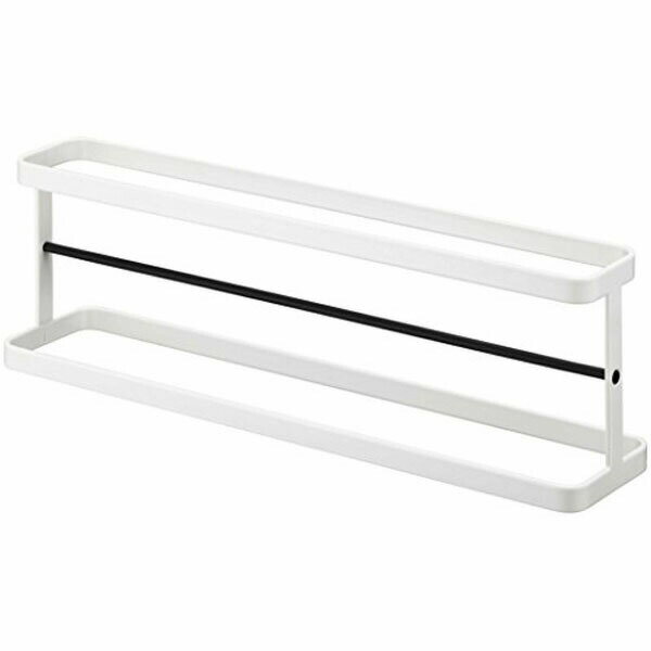 Slippers Racks - 【3個セット】 山崎実業 スリッパラックワイド ブラック 約W42×D9×H13cm プレート 6965 省スペース エントランス リビング 収納 人気 スリム 玄関収納 新生活 下駄箱 玄関 収納ラック かわいい ラック 北欧 おしゃれ ギフト 人気商品