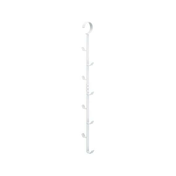Hanger - 【10個セット】 山崎実業 クローゼットハンガー ホワイト 約W6×D5×H54cm スマート 7647 小物 省スペース 吊り下げ 室内 カバン キッチンブランチ 日用品雑貨 収納 人気 ハンガーフック 小物掛け ハンガー かわいい 帽子掛け ブラック 人気商品