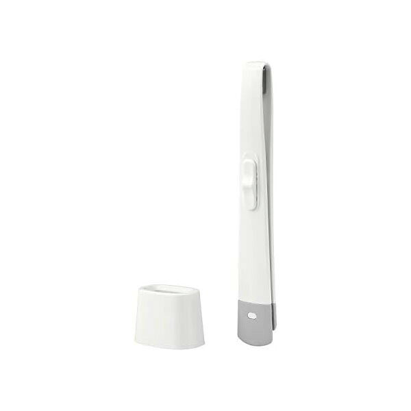 ▼まとめ買いがおすすめ！ 2個セット（爆安） 5個セット（人気） トイレットペーパーや流せるトイレシートをはさんで使うトイレクリーナー。【セット内容】●トイレクリーナー × 5個●1個の入数：1【特徴】●先端がギザギザ形状なのでシートをしっかり挟められる●挟んだシートを固定できるロック付きで落ちない●先端はクッション構造で便器に傷が付かない●防汚加工のトイレに対応している●奥行5cm幅でスリムな形状●スタンド付きで場所をとらずに立てて収納できる●使用後は軽く水洗いして保管できる【仕様】材質本体・ケース=ポリプロピレン、すべり止め=熱可塑性エラストマー、板バネ=ステンレス鋼板サイズ幅70×奥行50×高さ265mm入数1重量75g〜100g【使用場所】●トイレの便座拭き　●便器内の汚れ落とし【ご注意】●トイレットペーパーや流せるシートのみ使用可能●厚さ約3mm〜10mmになるようにたたんで使用してください●薄すぎたり厚すぎるとパーツから外れる場合がある●トイレットペーパー使用時は水たまりに浸した状態で使用しないでください●一度に大量のトイレットペーパーやシートを流さないでください●使用中にすべり止めが外れた場合はトイレの水を流す前に拾ってください●本品はトイレ用清掃具です●本来の用途以外に使用しないでください●ステンレス板バネは鉄分・酸・塩分が含まれる汚れが付着したまま放置するとサビの原因になります 【検索用キーワード】 トイレクリーナー B00160 激落ち トイレシート トイレットペーパー トイレ掃除 ブラシ 使い捨て 1本 LEC げきおち しーとで といれくりーなー れっく ケース付き ゲキオチ シートで シートデ スリム ソフトトイレットペーパーや流せるトイレシートをはさんで使うトイレクリーナー。サイズ：幅70×奥行50×高さ265mm　入数：1　重量：75g〜100g5個セットでお届け。トイレの便座拭き、便器内の汚れ落としなどに。 ▼まとめ買いがおすすめ！ 2個セット（激安） 5個セット（激安）