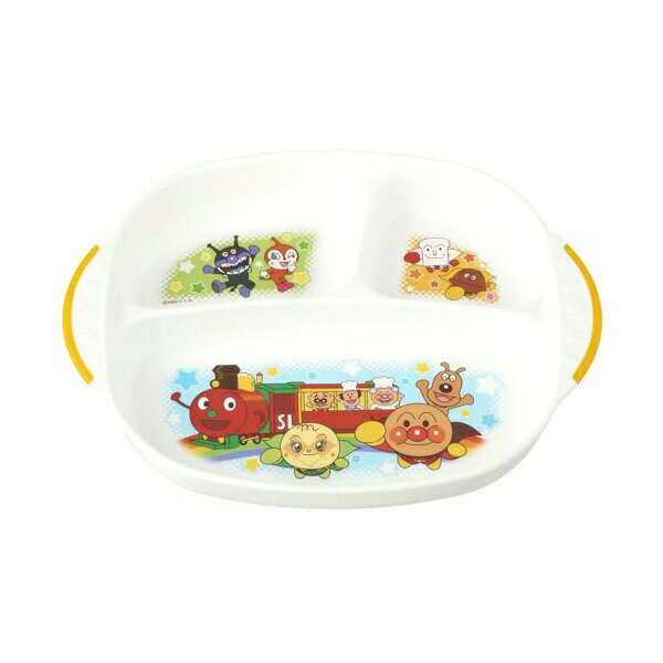 Plate, Bowl, Set - 【5個セット】 レック アンパンマン ランチプレート (25×19.5×3.5cm) 電子レンジ ・ 食洗機 煮沸消毒 OK/すべり止め付