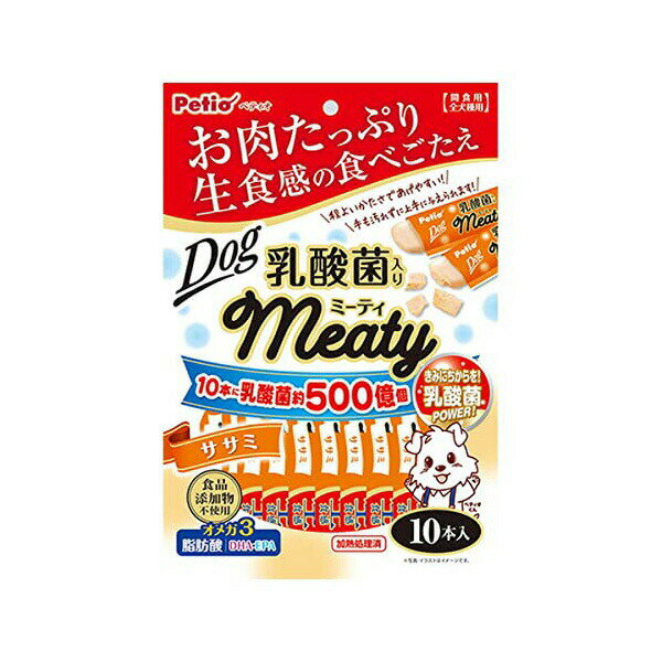 【3個セット】 ペティオ ドッグミーティ ササミ おやつ 乳酸菌配合 スナック Petio...