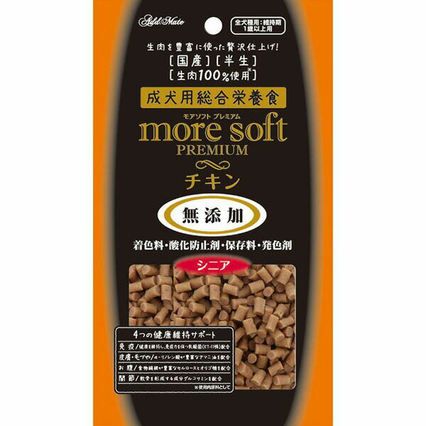 Natural - 【6個セット】 ペティオアドメイト more softプレミアム チキン シニア 60g プレミアムフード アドメイト 犬用フード ドッグフード プレミアム 総合栄養食 モイスト ペット用品 国産 ドッグ フード ソフト ペティオ ペット 半生 プロショップ事業部 安心素材