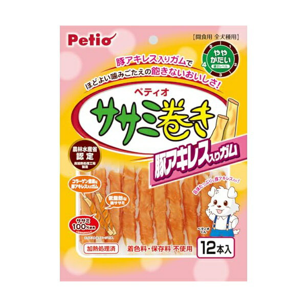 乐天商城 - ペティオ ササミ巻き豚アキレス入りガム12本入