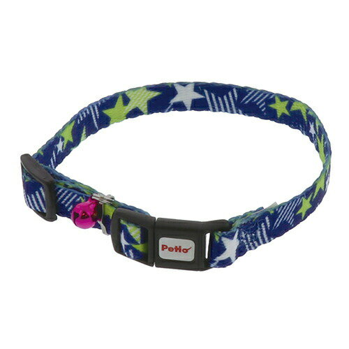 【3個セット】 ペティオ CAT COLLAR キャットカラー スターカラー ブルー 全猫種 Petio W57394 ポリエステル ペット用品 短毛猫 猫用首輪 カラー ネコ用 ペット 鈴付き 猫首輪 スター かわいい 犬具 布地 鈴付 長毛猫 ねこ 犬猫用品 猫用 室内 安心 首輪 安心素材