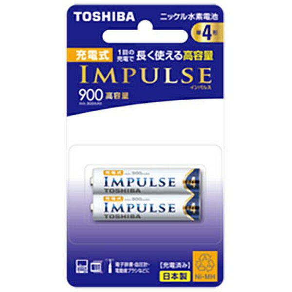 東芝 TNH-4AH2P 充電式ニッケル水素電池 単4形 TNH-4AH 2P (単4形 2本入)