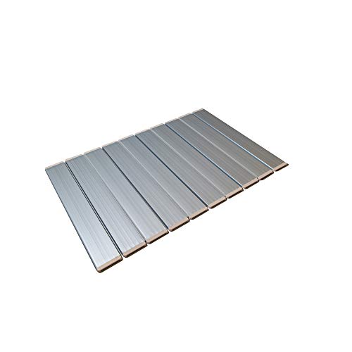 樂天商城 - 東プレ 風呂ふた 折りたたみ Ag+ラクネス(70×100cm用) M10 防臭 コンパクト ラクネス 浴室 風呂 ホワイトデー ミューファン 折りたたみ風呂ふた メタリックグレー 抗菌 防カビ 風呂蓋 ヌメリ お風呂 お風呂のふた 抗カビ ふろフタ