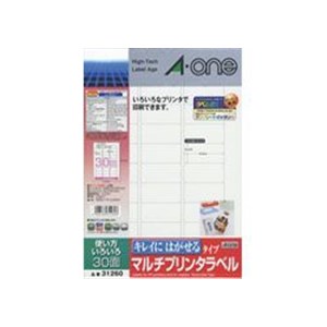 Rakuten - 【5個セット】 エーワン 31260 (マルチプリンタラベル／A4判 30面／使い方いろいろ)