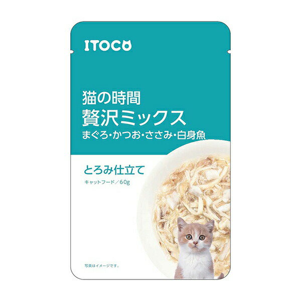 樂天商城 - イトウ&カンパニーリミテッド 猫の時間 まぐろ・かつお・ささみ・白身魚 60g とろみ仕立て キャットフード 猫用フード まぐろ キャット 白身魚 フード かつお ウェット パウチ ペット ささみ 安心素材 価格は1個のお値段です