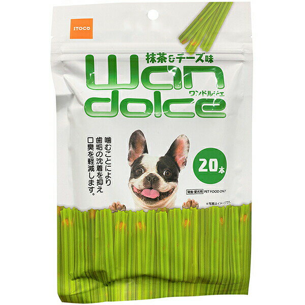 Ball Shape - 【10個セット】 イトウ&カンパニーリミテッド ワンドルチェ 抹茶&チーズ味 20本 犬用おやつ 安心素材