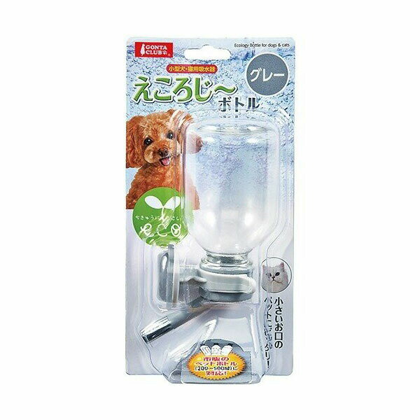 Water Dish - 【6個セット】 マルカン えころじーボトル グレー 200ml DP-926 W90×D60×H140mm MARUKAN ボトル ペット 食器 安心素材