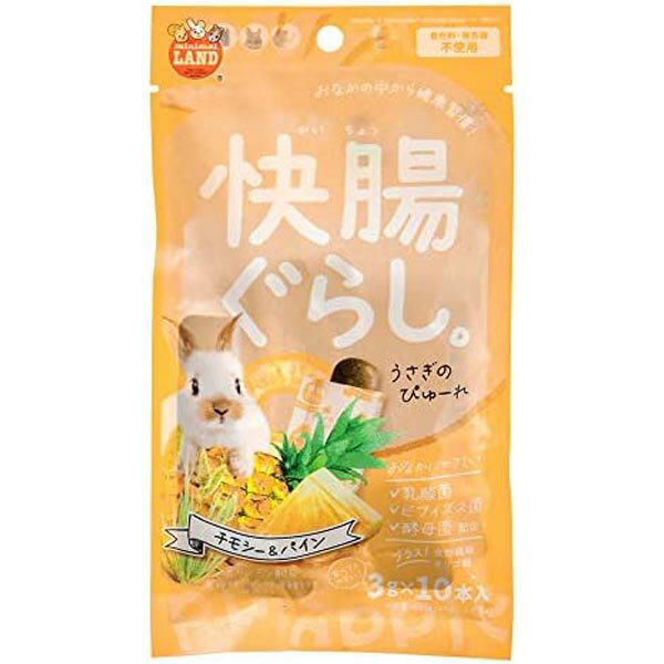 樂天商城 - 【3個セット】 マルカン 快腸ぐらし うさぎのぴゅーれ チモシー&パイン 3g×10本