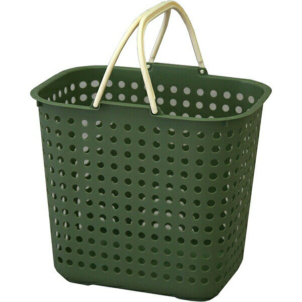 Laundry Racks - 【18個セット】 平和工業 ドットバスケット 深型 カーキ 収納用品 収納かご 洗濯かご ランドリーグッズ 持ち手付 ドット バスケット クリーム ブルー ランドリーバスケット 深い アースカラー 脱衣かご