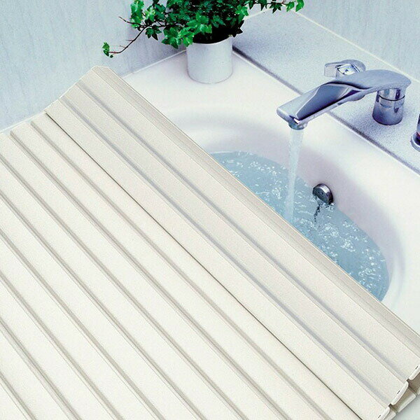 オーエ シャッター式 バスリッド 風呂ふた（70×100cm用）アイボリー M-10 風呂ふた アイボリー 軽量 防カビ加工 浴室 ホワイトデー 風呂蓋 丸めておける 防カビ シャッター 風呂 薄型 シンプル バスルーム バスリッドフロフタ